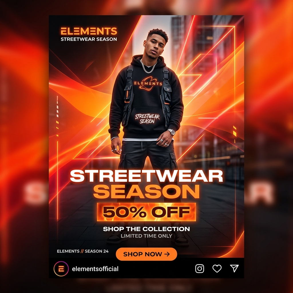 STREETWEAR SEASON Social Media Ad