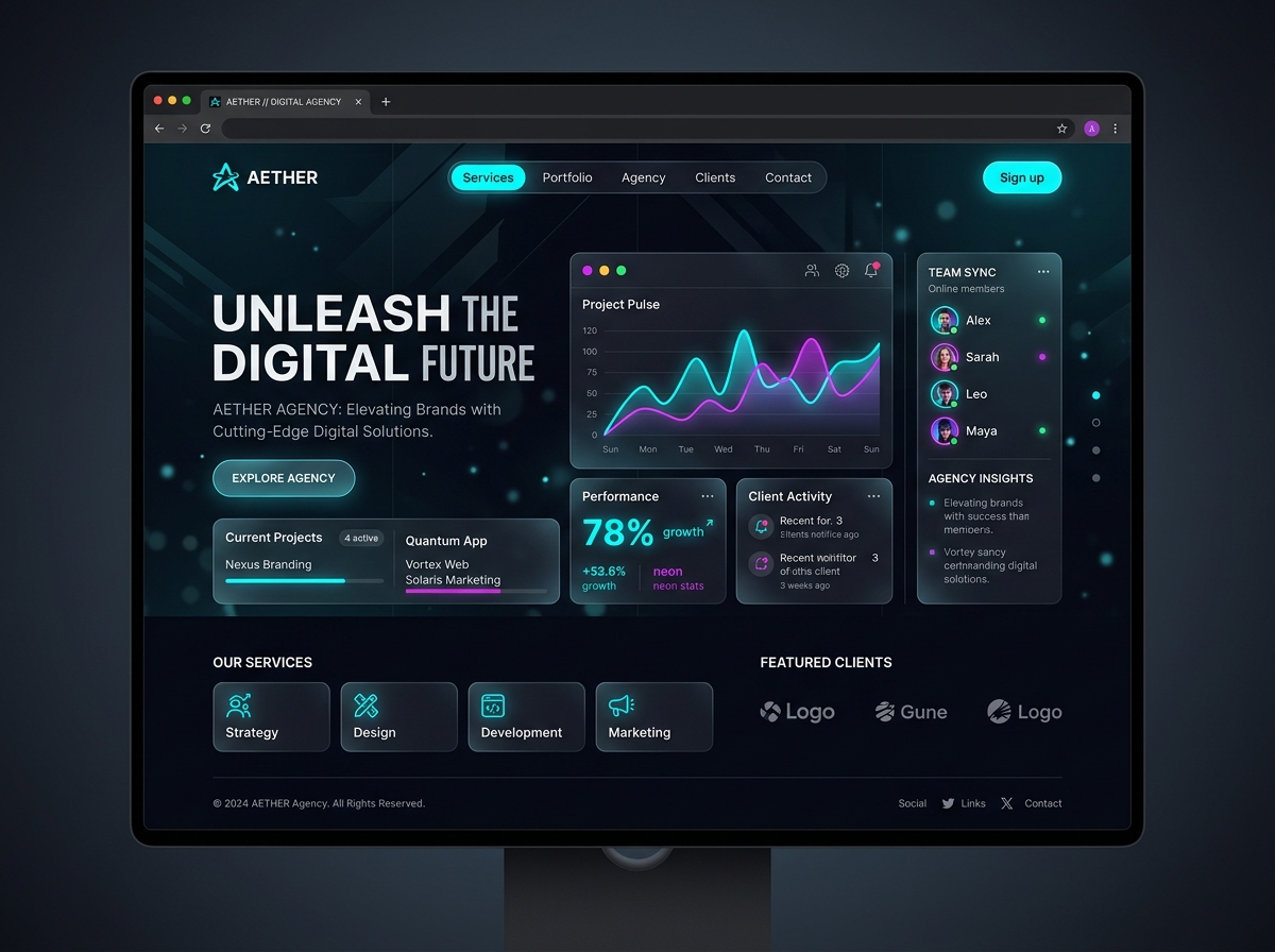 SaaS Dashboard Interface Concept